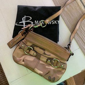 B Makowsky Crossbody Camo Purse